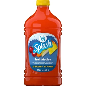 V8 Splash Fruit Medley aromatisiertes Saftgetränk, 64 flüssige Unzen 64 flüssige Unzen (1er-Packung)  - Bild 1 von 4