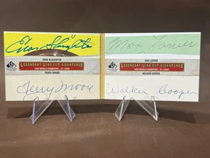 2011 SP Legendary Cuts Quad Cut Signatures /5 Slaughter Moore Lanier Cooper - Picture 1 of 3