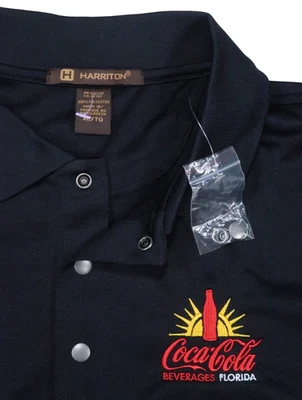 NUEVO HARRITON COCA COLA COCA FLORIDA PARA HOMBRES XL Polo de Golf PIQUÉ MANGA CORTA Foto 1 de 4