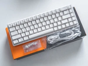 Clavier mécanique 65% blanc QWERTY sans fil RGB - Zdjęcie 1 z 6