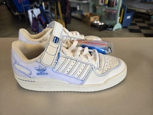 Adidas Forum Low White/Blue 2021 Sneakers GX1018 Men’s Size 4 1/2 - Picture 1 of 11