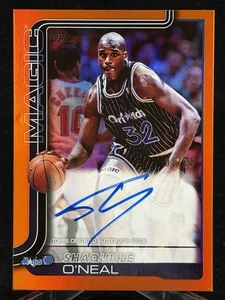 2025-26 Topps Basketball Shaquille O'Neal Shaq Orange Auto /25 HOF Autograph - Bild 1 von 3
