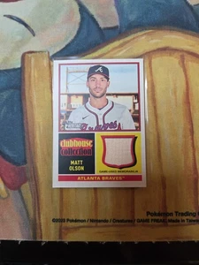 Topps Heritage, Matt Olson Clubhouse Collection Game Used Bat Relic - Imagen 1 de 2