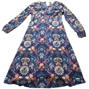 Vestido para mujer I. Madeline grande azul marino Garden Splendor NUEVO - Imagen 1 de 12