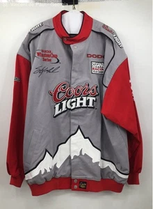 Vintage Chase Authentics Coors Light Racing Jacket Men's XXL Nascar Gray Red - Picture 1 of 9
