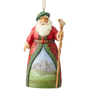 Jim Shore Heartwood Creek Papá Noel alrededor del mundo adorno colgante irlandés, 4... - Imagen 1 de 4