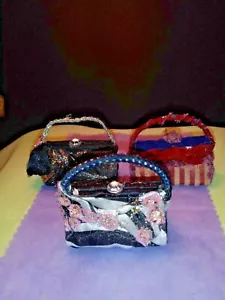 3 NEW Purses for Barbie or Compatible Dolls 11" to 18" Tall. Purses won't Open. - Picture 1 of 6