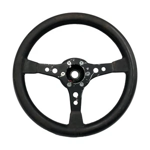 RAID Italian Racing 3 Spoke Leather Steering Wheel Black Leder Lenkrad KBA 70006 - Bild 1 von 13