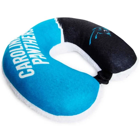 NFL Carolina Panthers Relaxation Travel Pillow Relaxation Plane Supportive Neck Cover
