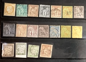 French Colonies lot mint and used stamps CV275 - Picture 1 of 1