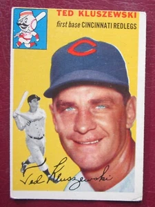 1954 Topps Ted Kluszewski (Cincincinnati Redlegs) #7 en muy buena condición - Imagen 1 de 2