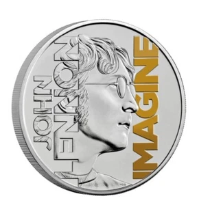 2025 Royal Mint OMP John Lennon Coin £5 / Music Legends B/U/ Colored Limited ED - Picture 1 of 7