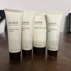 Ahava Dead Sea Mineral Hand & Body Cream, Purifying Mud Mask-lot Of 4 - Picture 1 of 2