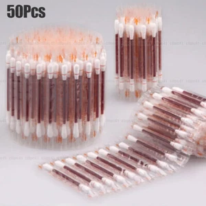 50 piezas de primeros auxilios de hisopo de algodón desinfectado con barra de yodo médico desechable - - Imagen 1 de 12