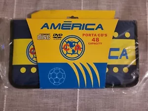 Club America Mexico Soccer Sleeve CD DVD Blu Ray Disc Wallet 48 Disc Holder - Picture 1 of 2