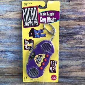 Micro Jammers Funky Rappin' Schlüsselanhänger Vintage 1995 Cap Toys Inc. selten neu versiegelt - Bild 1 von 12