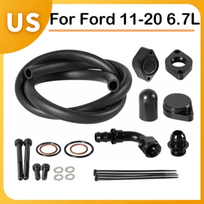 For FORD 11-20 6.7L Powerstroke Crankcase CCV PCV Engine Kit - Image 1 of 4