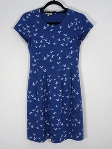 HOBBs Blue A-Line Jersey Cotton Dress Size 8 - Picture 1 of 5