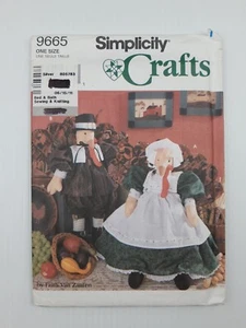 Simplicity Sewing Pattern 9665 Craft Turkey Dolls & Clothes Size OSZ Uncut FF - Picture 1 of 2