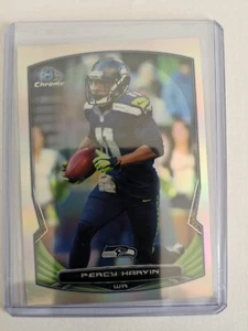 2014 Bowman Chrome Refractor - PERCY HARVIN #105 - SEATTLE SEAHAWKS 🏈 - Picture 1 of 1