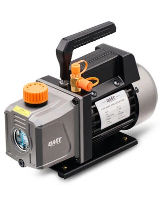 Bomba de vacío profunda de paletas rotativas OMT 4CFM 1/3 HP AC herramienta R410a R134 refrigerador HVAC Foto 1 de 4