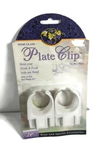 Clips para platos de copa de vino épico 4 clips en paquete nuevo se adapta a la mayoría de los platos - Imagen 1 de 6