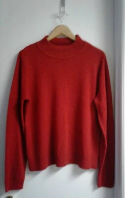 Suéter Laura Scott Manga Larga Rojo Cuello Tortuga Para Mujer Talla L Foto 1 de 4