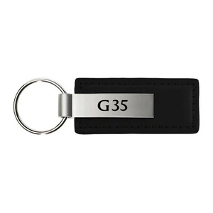 Infiniti G35 Rectangular Leather Key chain (Black) - Picture 1 of 1