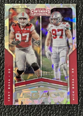 🔥NICK BOSA JOEY BOSA 2020 CONTENDERS DP LEGACY CRACKED ICE #'d /23!🔥OHIO ST! - Image 1 of 2