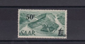 Sarre 1947 50 F. Sobre 1 Marco Verde Sobrestampado Del II Tipo MNH N5176 - Imagen 1 de 2