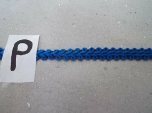 2 Meters BLUE TRIM 1/4 INCH - Picture 1 of 2