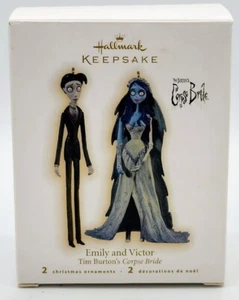 2009 Emily and Victor Hallmark Keepsake Tim Burton's Corpse Bride usato in scatola - Foto 1 di 3
