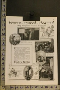 1923 TELEPHONE SCIENCE WESTERN ELECTRIC COMPANY STICK STYLE ILLUSTRATED AD ST19 - Picture 1 of 1