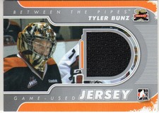 2011-12 Between The Pipes Jerseys Silver #M50 Tyler Bunz /140 
