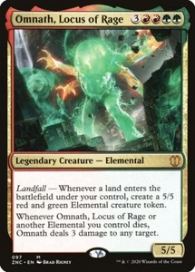 1x Omnath, Locus of Rage NM Eng MTG - ZNR Commander - Bild 1 von 1