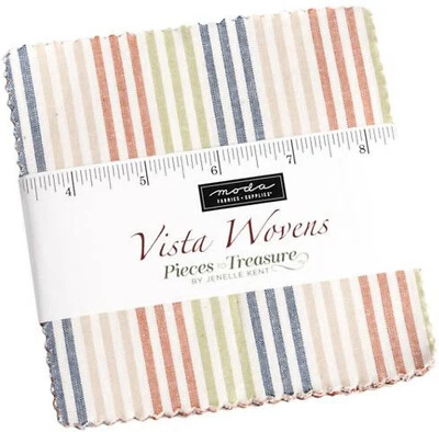 Vista Wovens Moda Charm Pack 42 100% Cotton 5" Precut Fabric Squares - Image 1 of 2