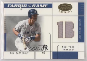 2003 Leaf Certified Materials Fabric of the Game Position /50 Don Mattingly