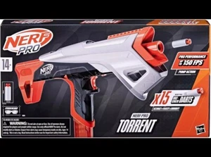 Nerf Pro Torrent Half-Length Dart Blaster, 150 FPS, 15 Nerf Pro Half-Length Dart - Picture 1 of 4