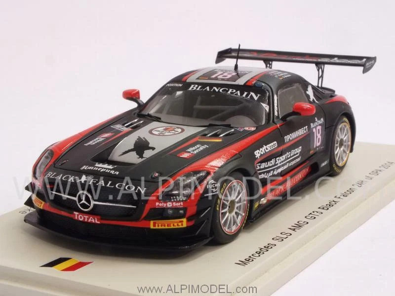 1 43 Spark Mercedes-Benz SLS AMG GT3 Black Falcon 24h Spa 2014 SB085