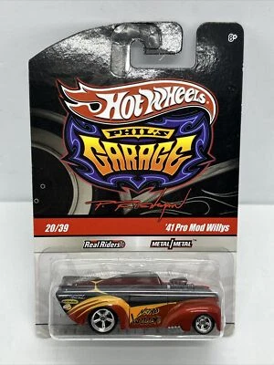 CHASE Hot Wheels Phils Garage 41 Pro Mod Willys Purple Real Riders Chase Signed - Image 1 of 4