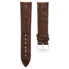 24MM GATOR LEATHER STRAP BAND FOR MONTBLANC WATCH LIGHT BROWN