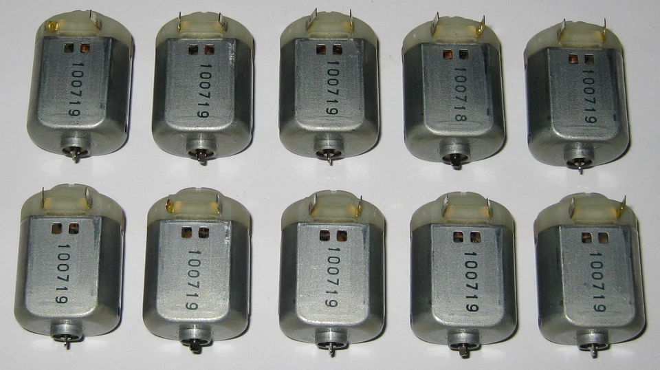 5 X Miniature Project DC Motors - Mabuchi Fc-130 - 12 VDC - 4800 RPM Short Shaft