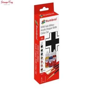 Humbrol Acrylic Paint & Brush WWII Axis Military Colours - Picture 1 of 1