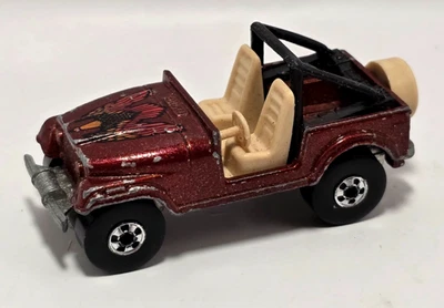 Jeep CJ7 1981 Malasia marrón Hot Wheels vintage Foto 1 de 4
