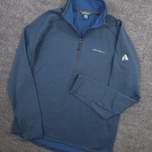 Eddie Bauer First Ascent High Route Grid Air 1/4 Zip Herren M blau Performance - Bild 1 von 8