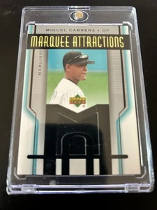 2005 Upper Deck Marquee Attractions Jersey #MA-MC Miguel Cabrera (Marlins) - Picture 1 of 2