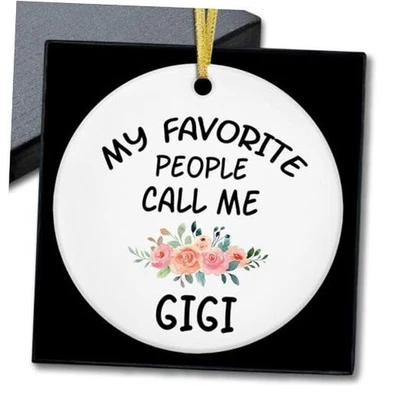 Елочное украшение My Favorite People Call Me Gigi подарки бабушке на день рождения  - Изображение 1 из 4
