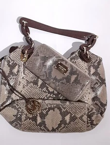 MICHAEL Michael Kors Python Embossed 'Lilly' Tote And Wallet - Picture 1 of 12