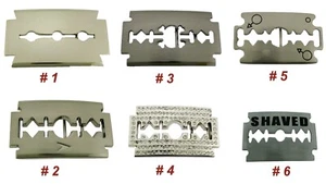 Razor Blade Belt Buckles Barber Shop Hairdresser Hair Stylist Tool Silver Chrome - Picture 1 of 53