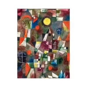 Paul Klee, Full Moon, Der Vollmond, 1919, Lustre Canvas Print, 24" x 30" - Picture 1 of 10